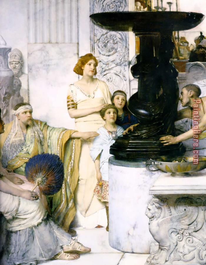 Sir Lawrence Alma-Tadema The Sculpture Gallery Detail